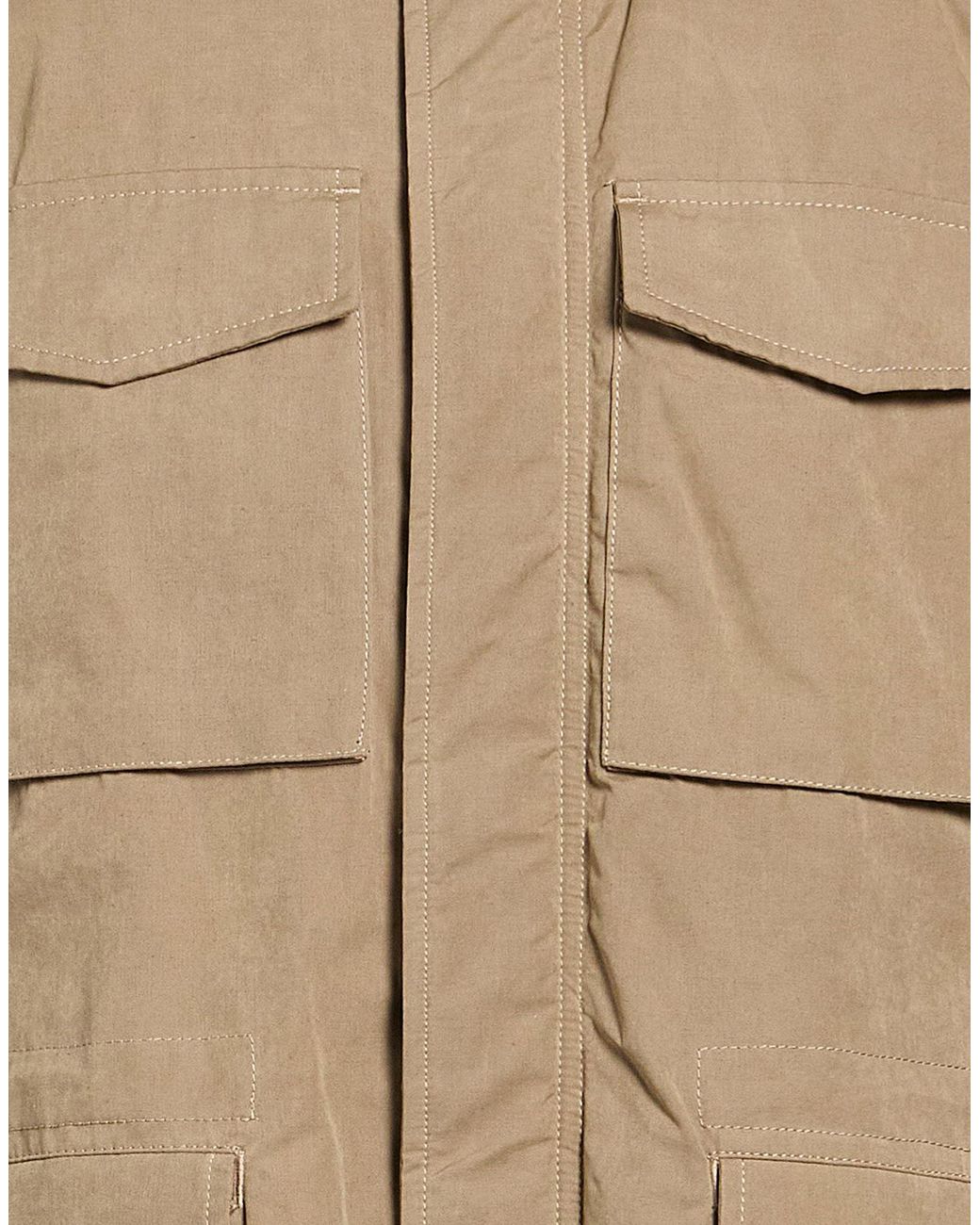 Aspesi Natural Khaki Jacket Cotton, Polyester, Polyamide for men
