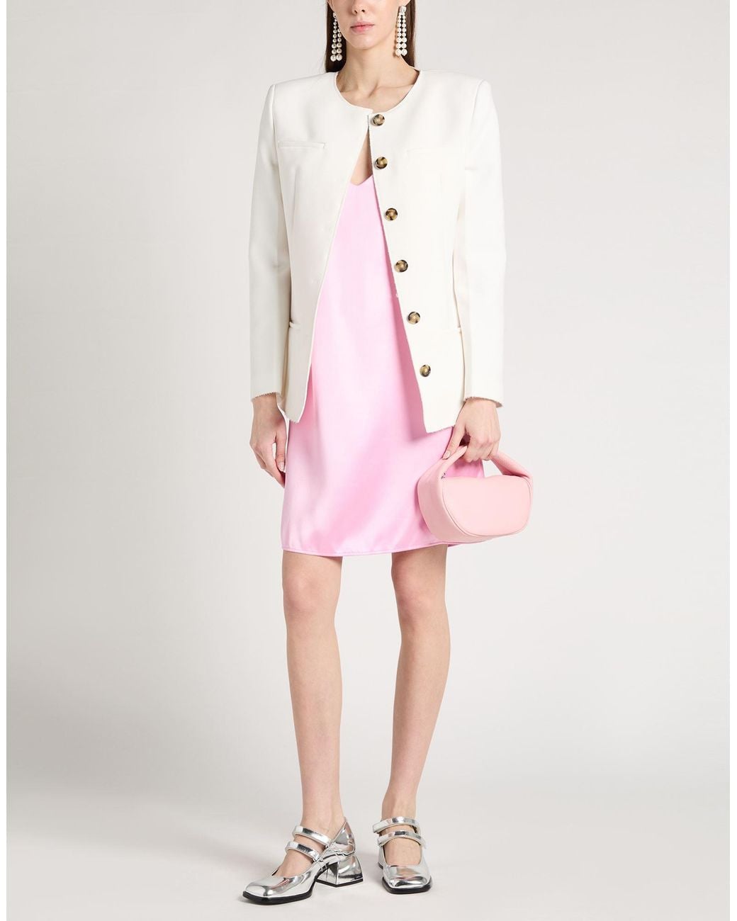 MSGM White Blazer