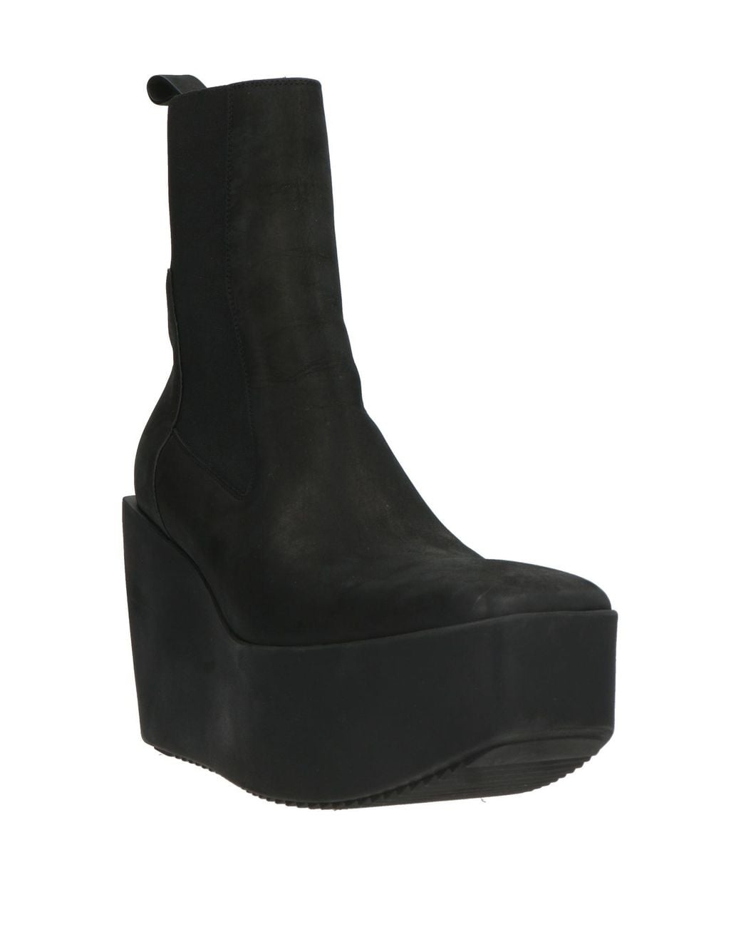 Rick Owens Black Ankle Boots Leather