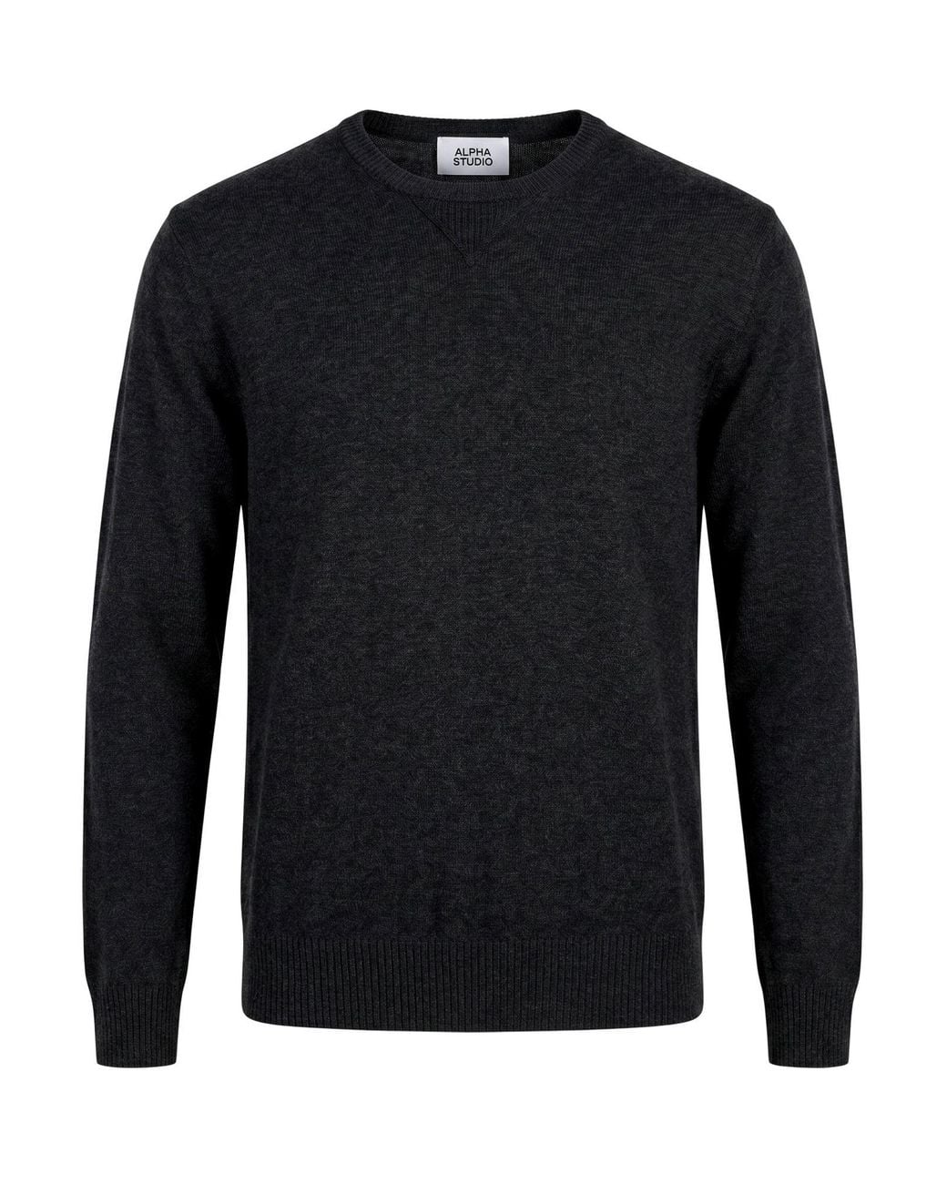 Alpha Studio Blue Sweater Geelong Wool for men