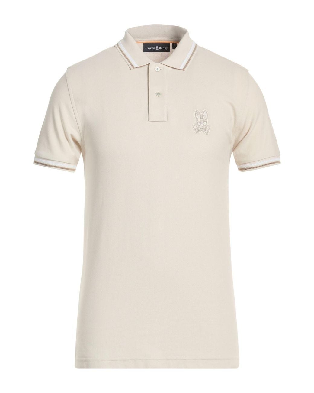 Psycho Bunny White Polo Shirt Pima Cotton for men