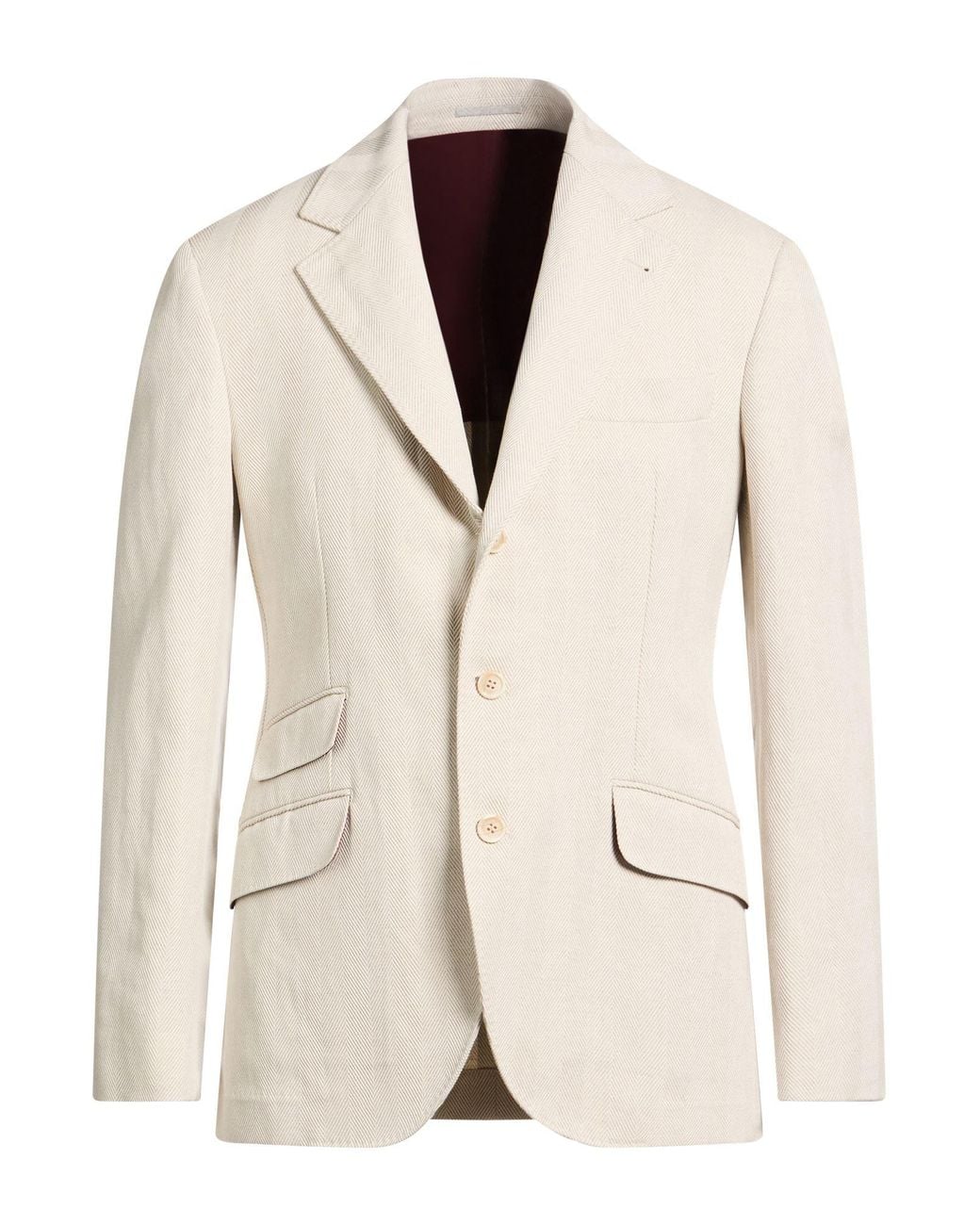 Brunello Cucinelli Natural Blazer for men