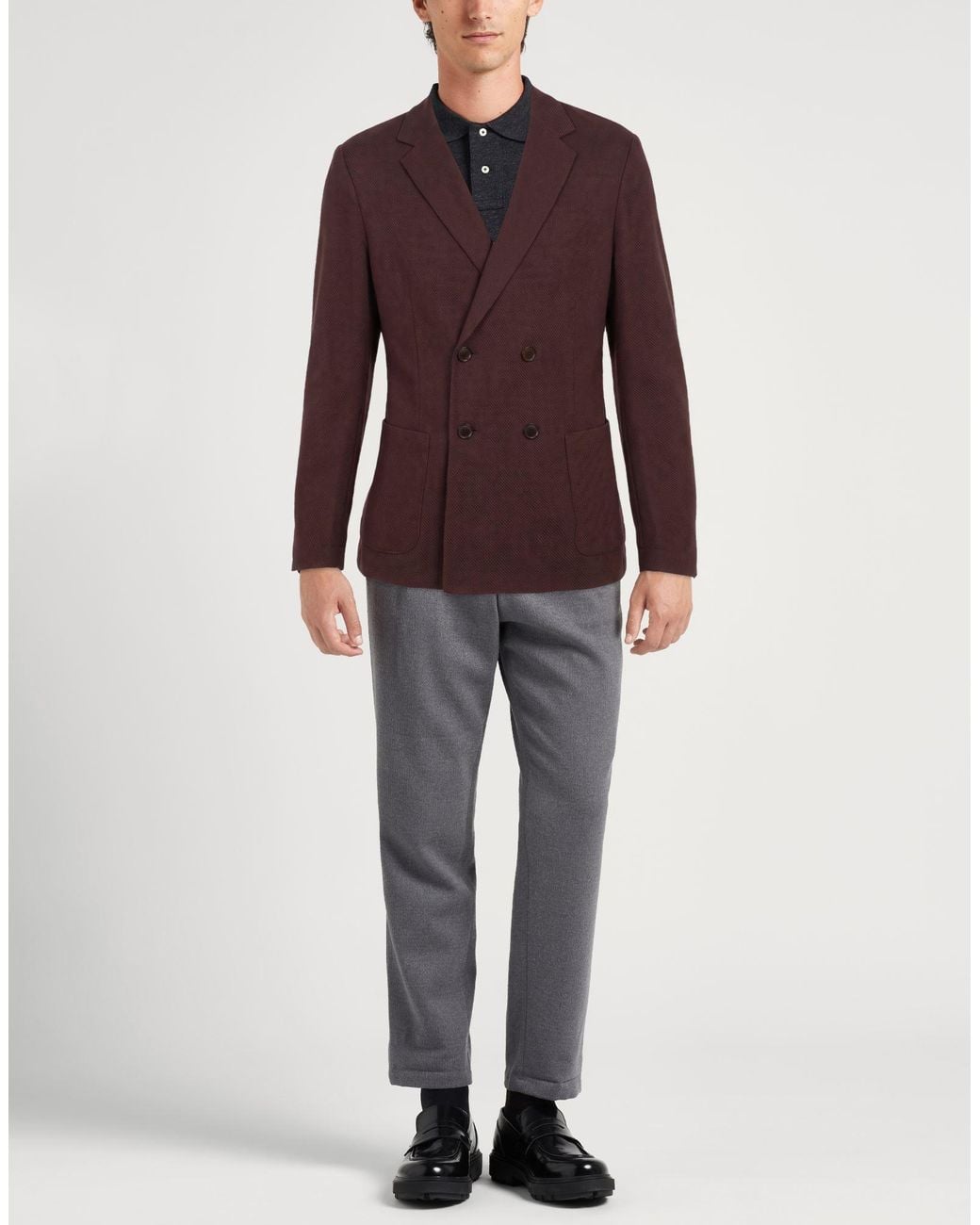 Harris Wharf London Purple Blazer Cotton for men