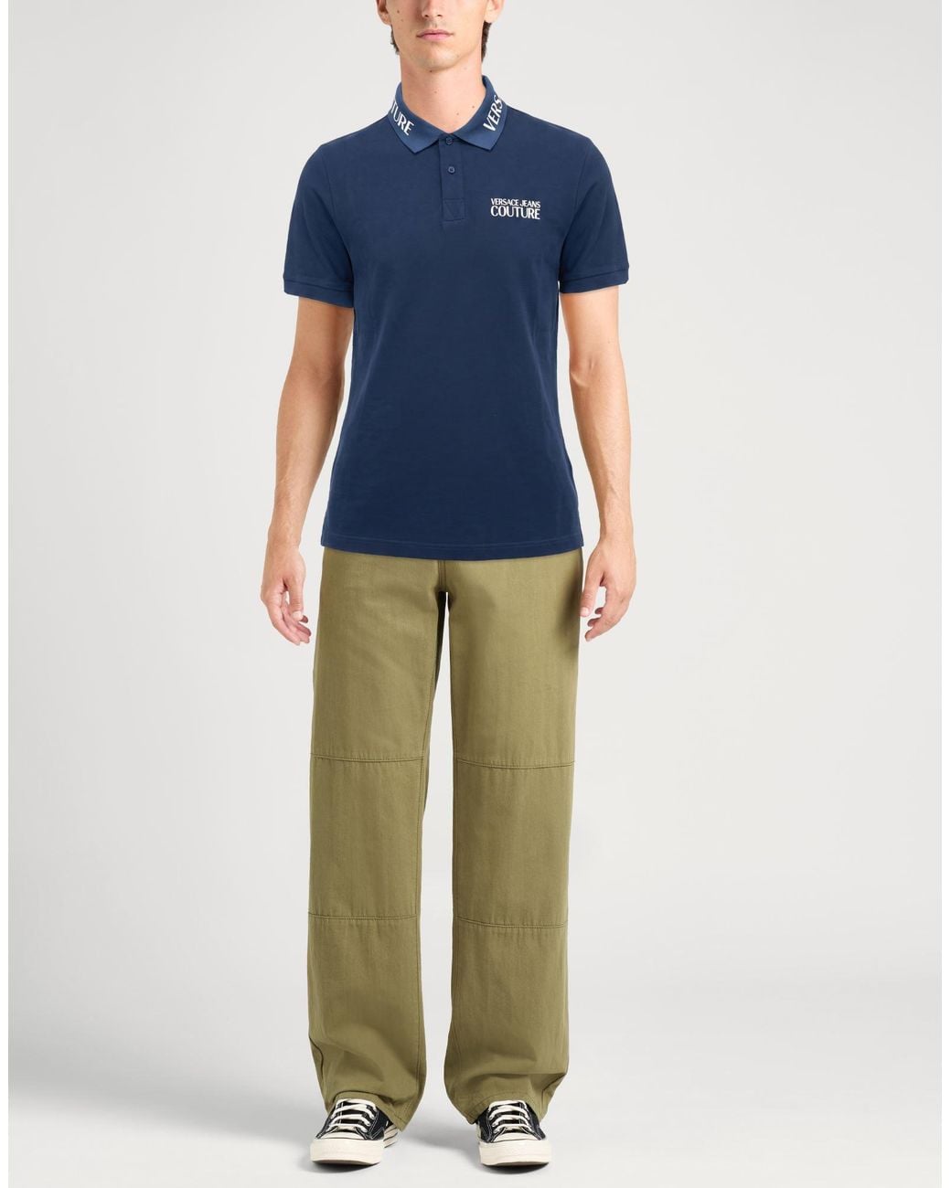 Versace Jeans Couture Blue Polo Shirt for men