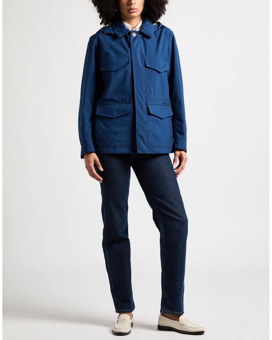 Moorer Blue Jacket Polyester