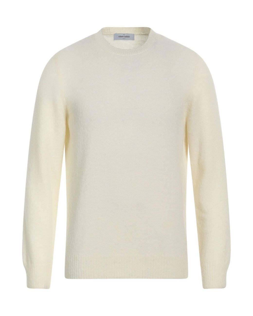 Gran Sasso White Ivory Sweater Virgin Wool, Polyamide for men