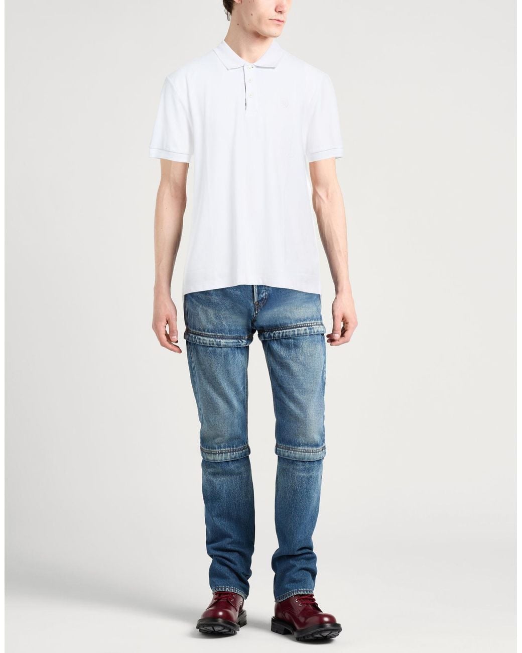 Burberry White Polo Shirts for men