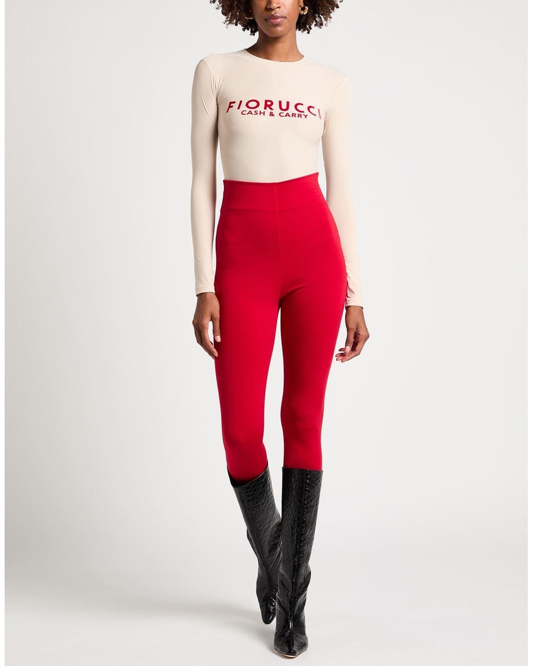 Fiorucci Pink Sand Bodysuit Nylon, Elastane