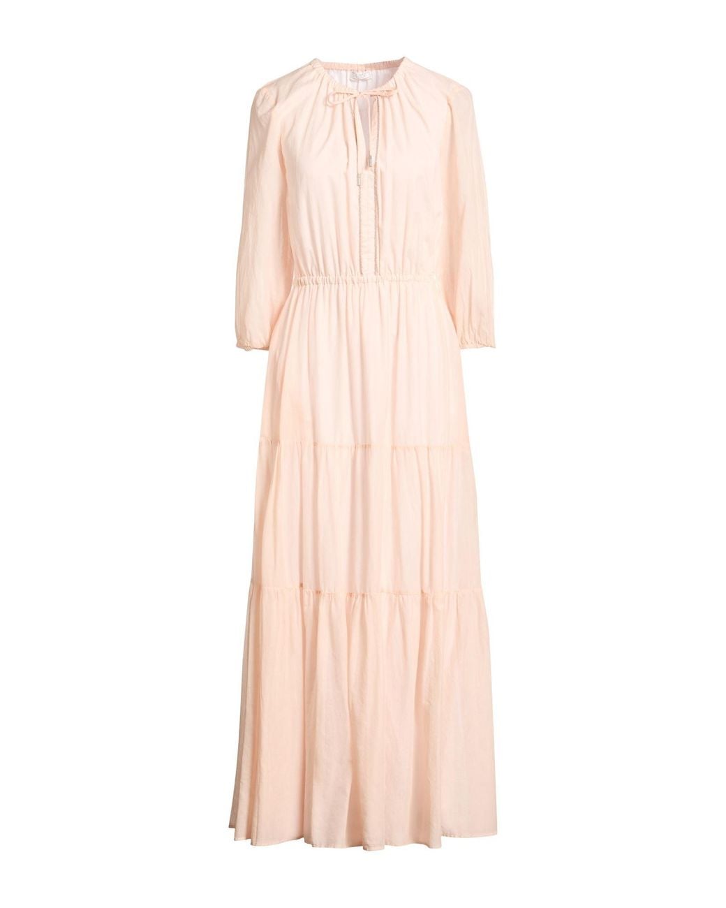 Peserico Pink Maxi Dresses