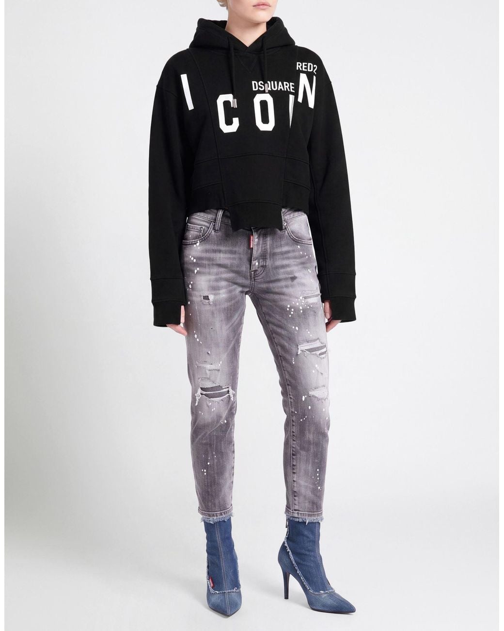 DSquared² Blue Sweatshirt Cotton