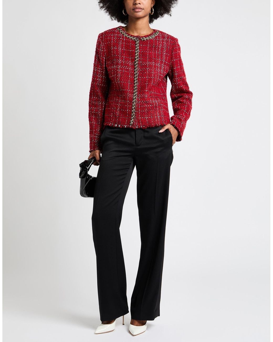 Liu Jo Red Jacket Synthetic Fibers, Wool