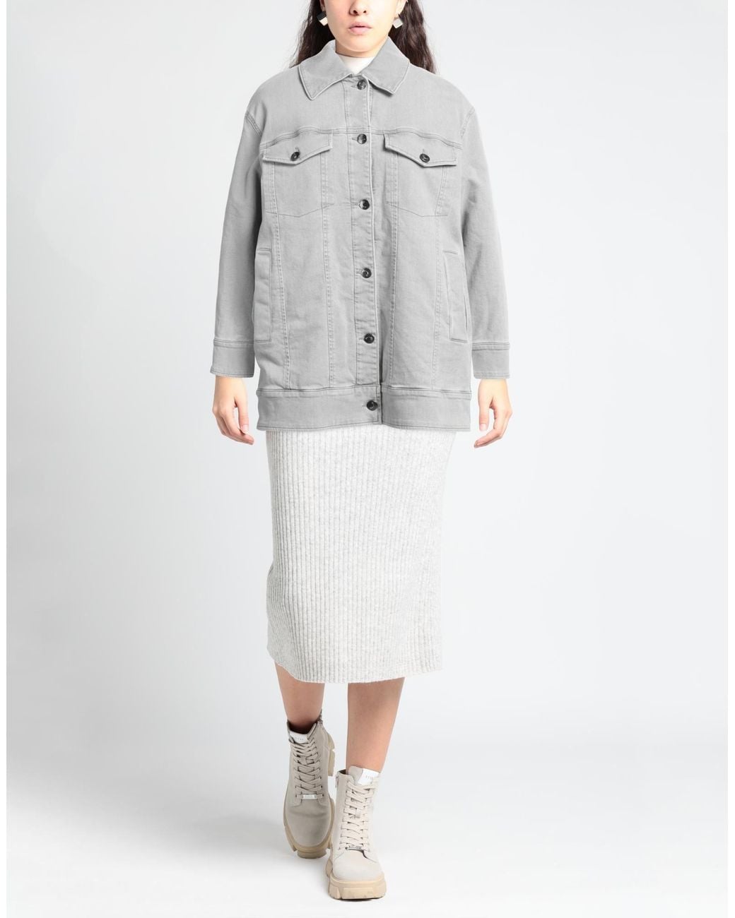Jacob Cohen Gray Denim Outerwear