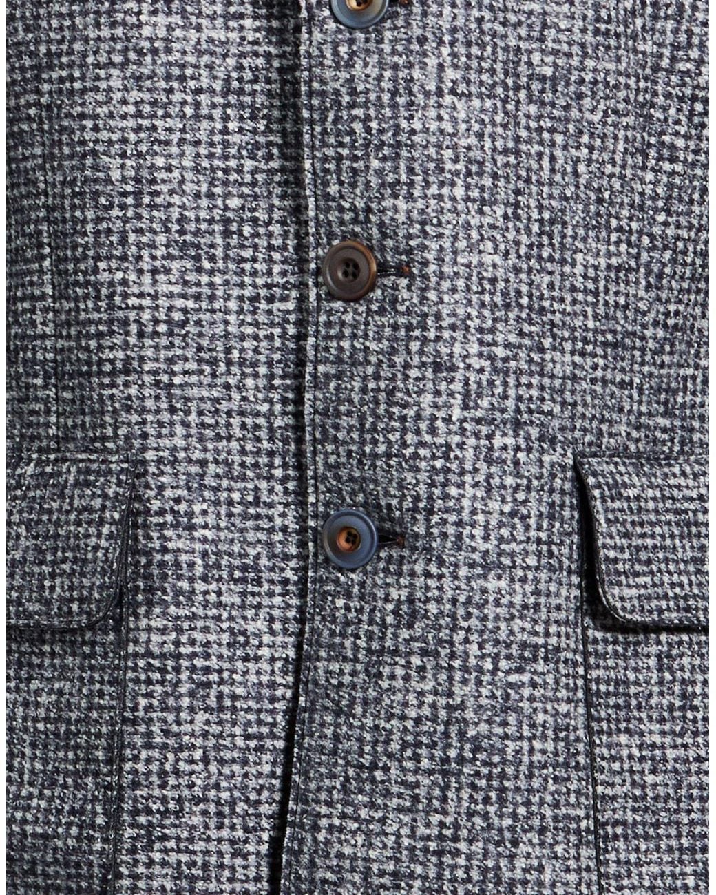 Bob Gray Coat Polyester, Wool, Silk, Elastane for men