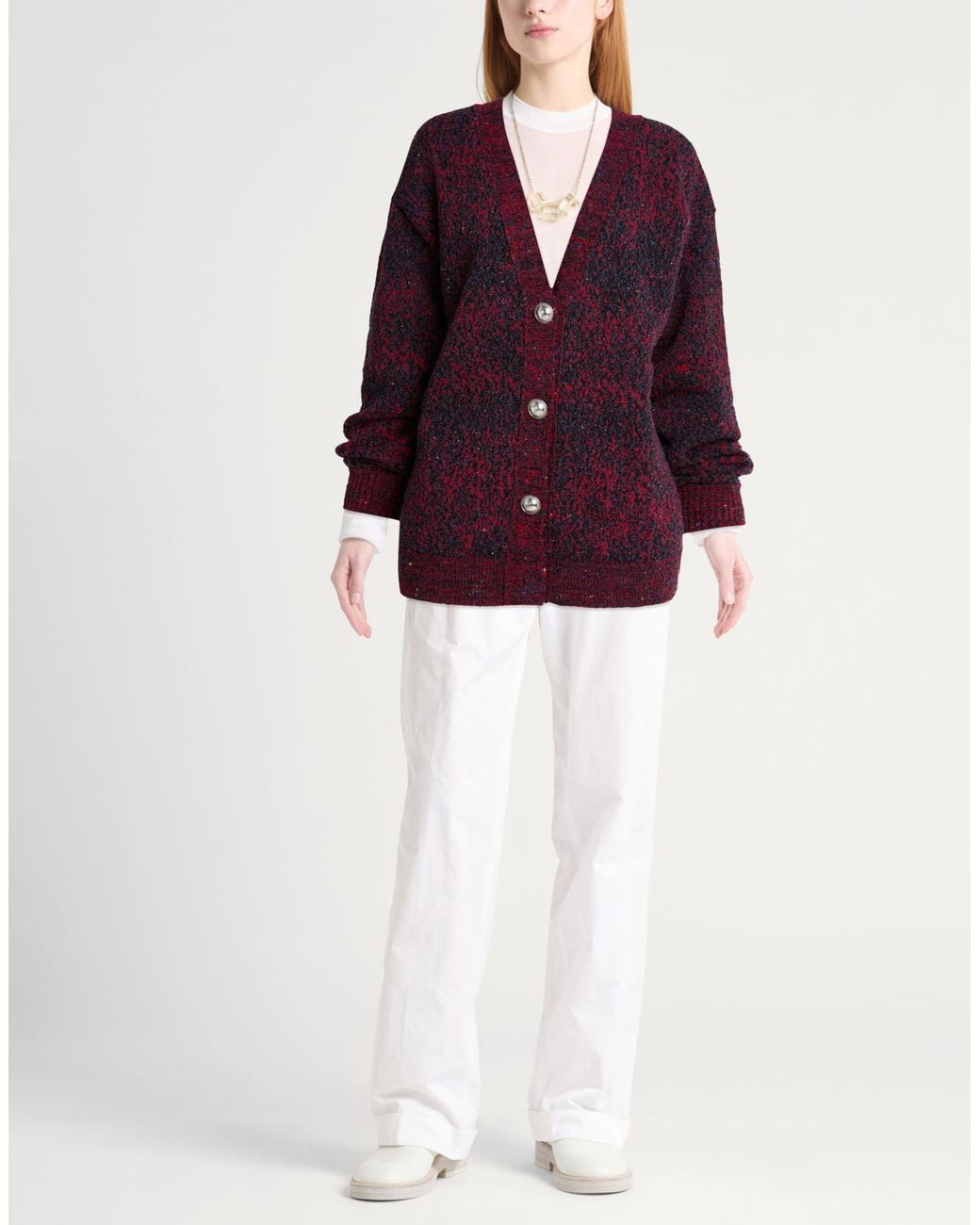 Rabanne Purple Garnet Cardigan Organic Cotton, Polyamide, Elastane