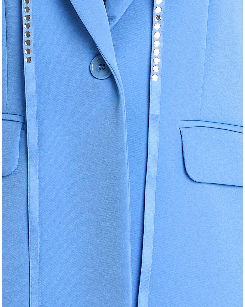 Liu Jo Blue Blazer Polyester, Elastane