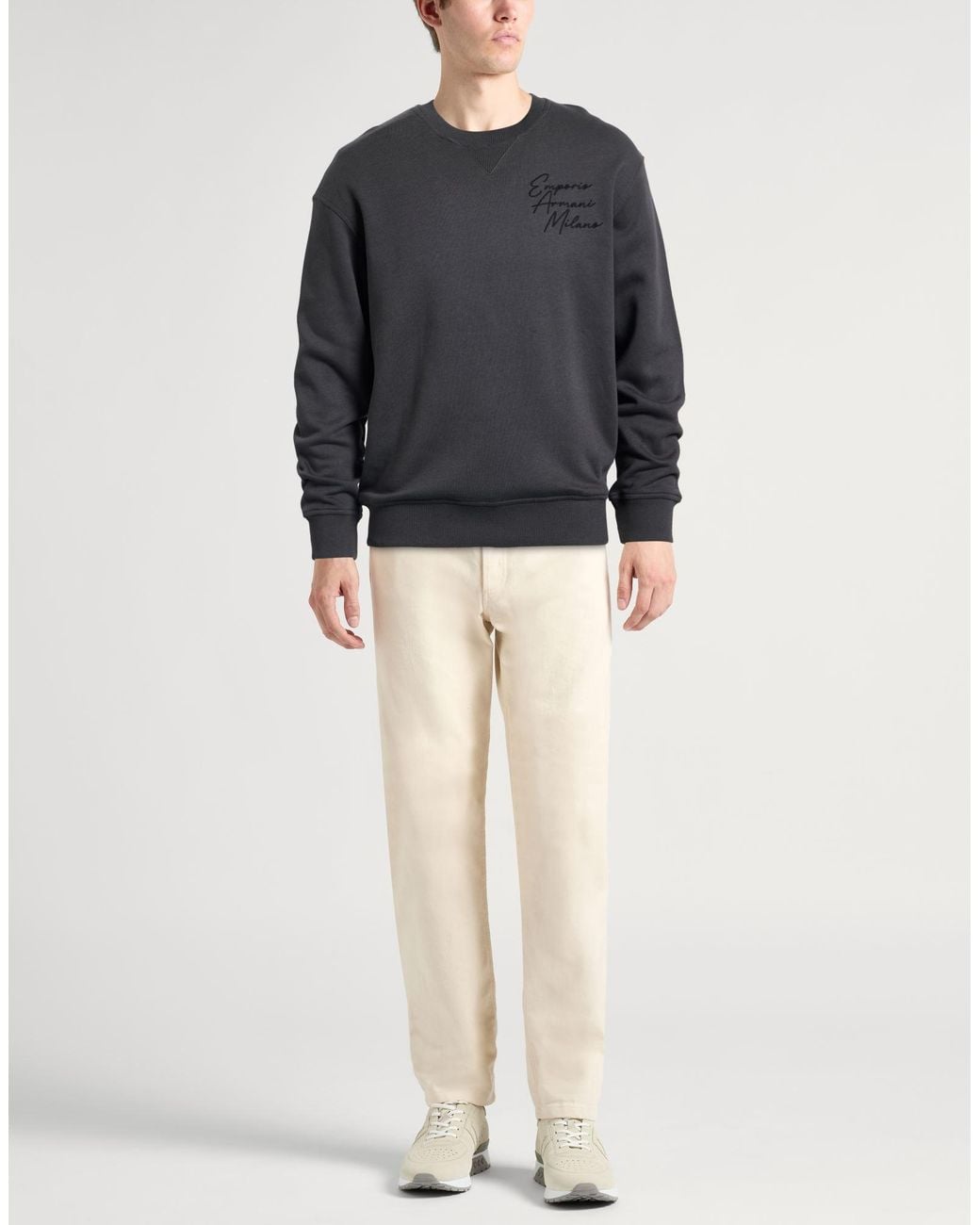 Emporio Armani Gray Sweatshirt for men