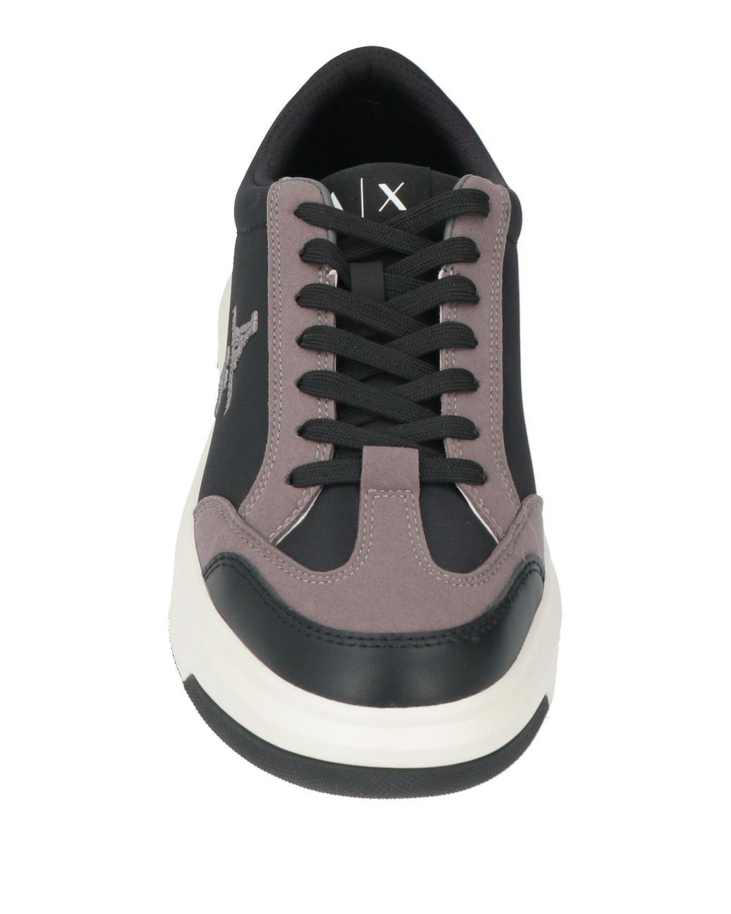 ARMANI EXCHANGE Black Sneakers Polyester, Polyamide, Elastane for men