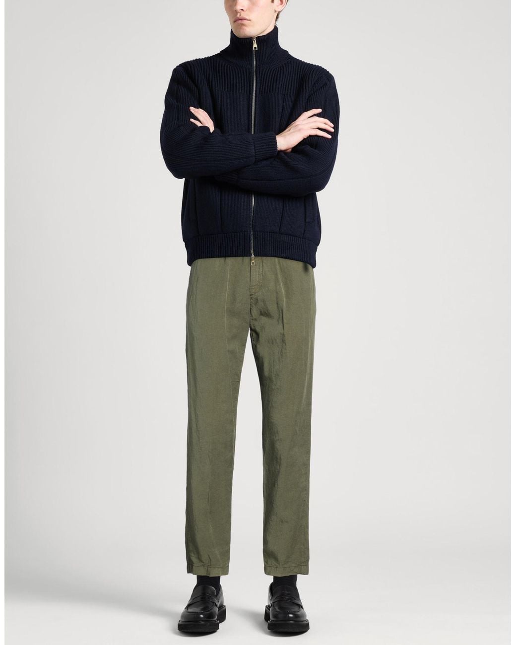 White Sand Green Trouser for men
