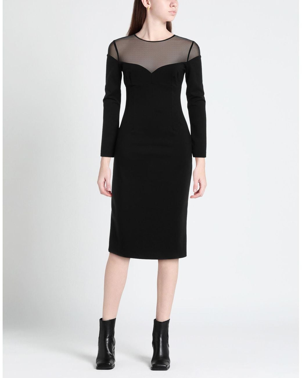 Pinko Black Midi Dress
