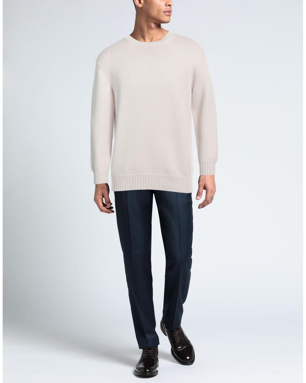 Alpha Studio White Jumper for men