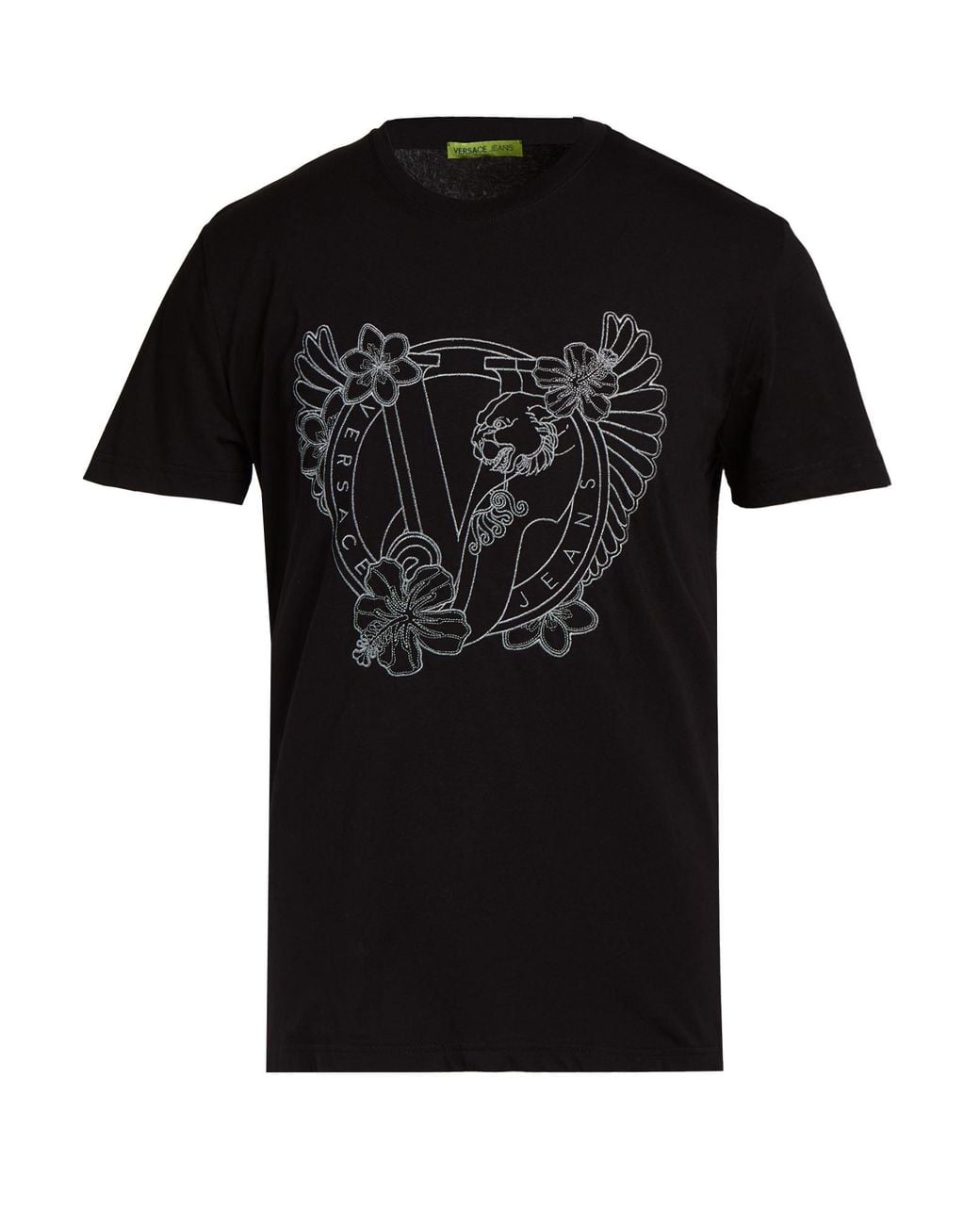 Versace Jeans Black T-Shirt Cotton for men