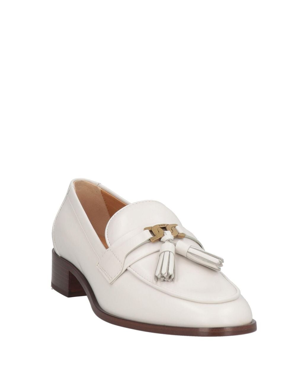 Tod's White Loafers Leather