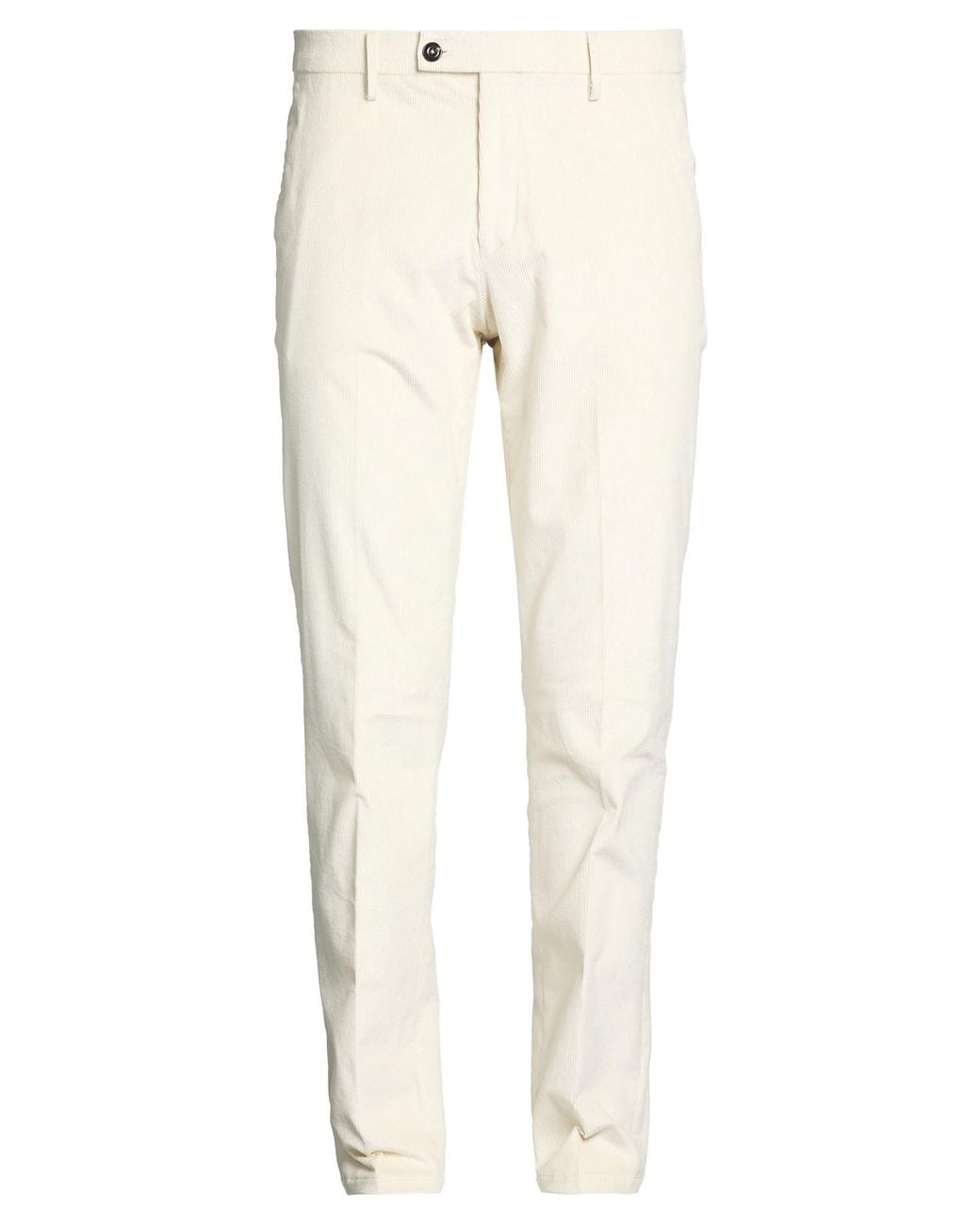 Michael Coal Natural Ivory Pants Cotton, Modal, Elastane for men