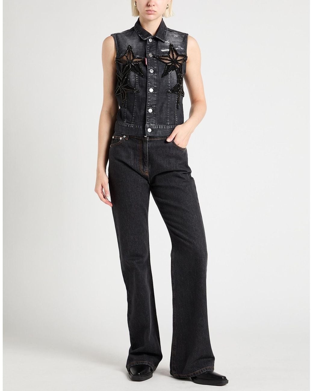 Chompa Sin Mangas DSquared² de color Black