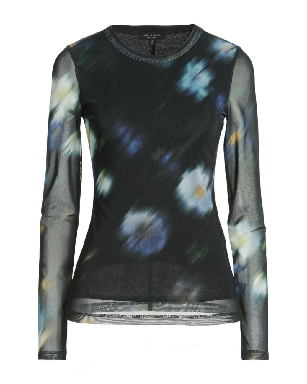 Rag & Bone Green T-Shirt Polyester, Elastane