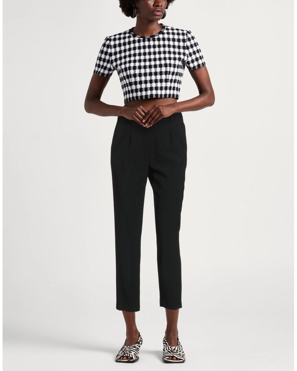 Silvian Heach Black Pants Polyester
