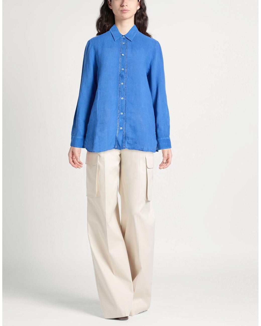 120% Lino Blue Shirts