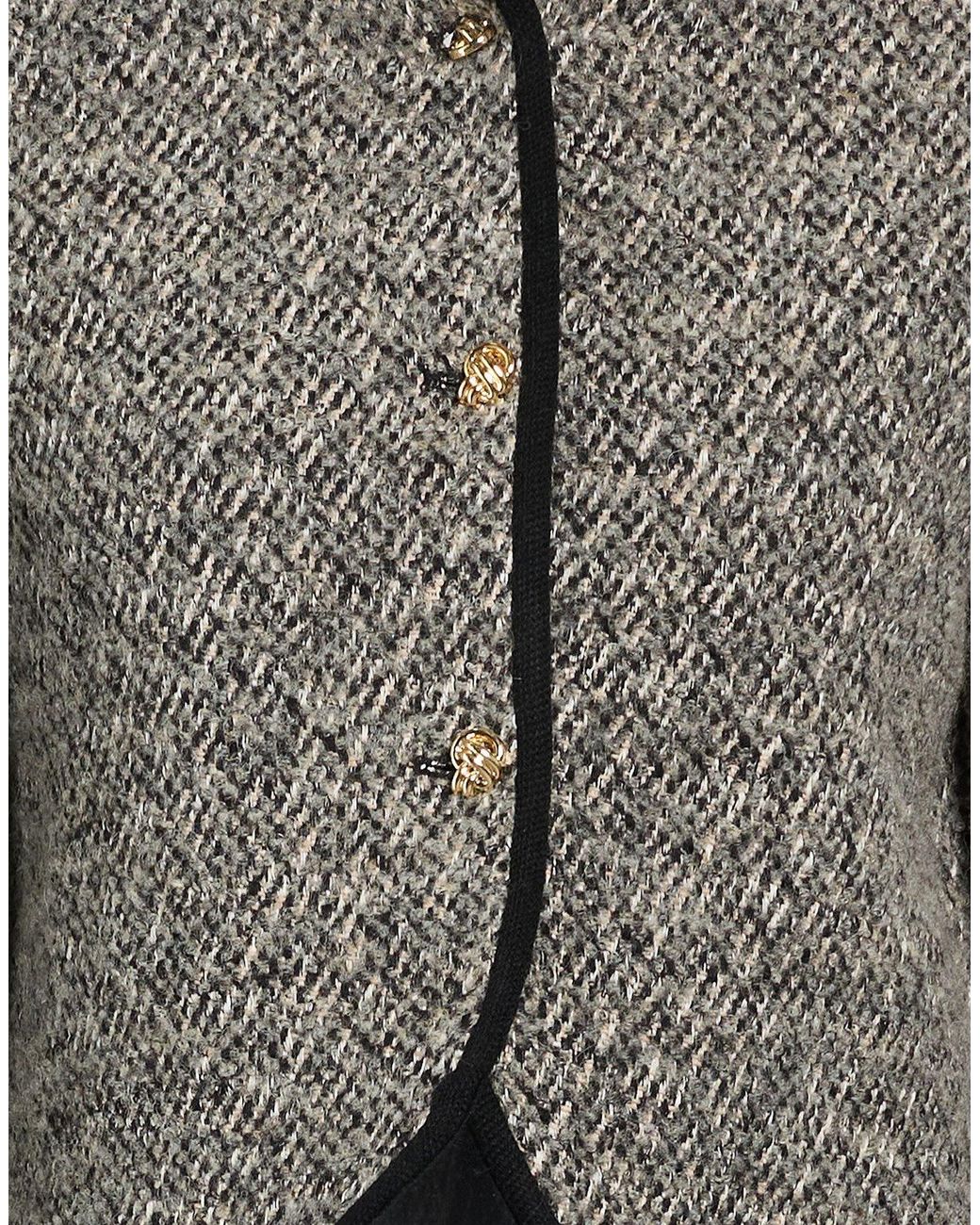 Ba&sh Gray Jacket Cotton, Polyester, Wool, Linen