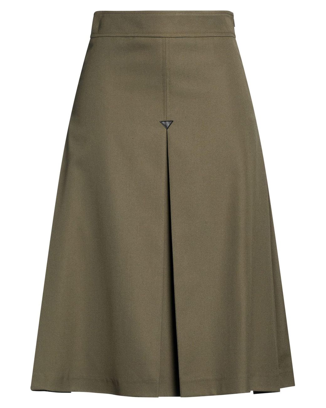 Department 5 Green Midi Skirt Polyester, Viscose
