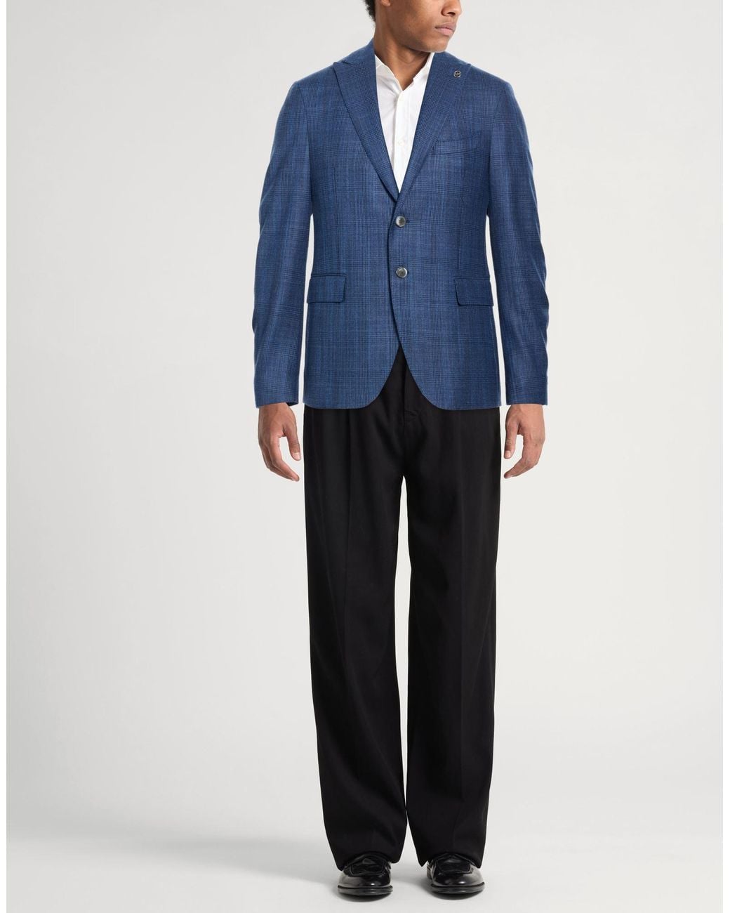 Michael Kors Blue Blazer Wool, Silk for men