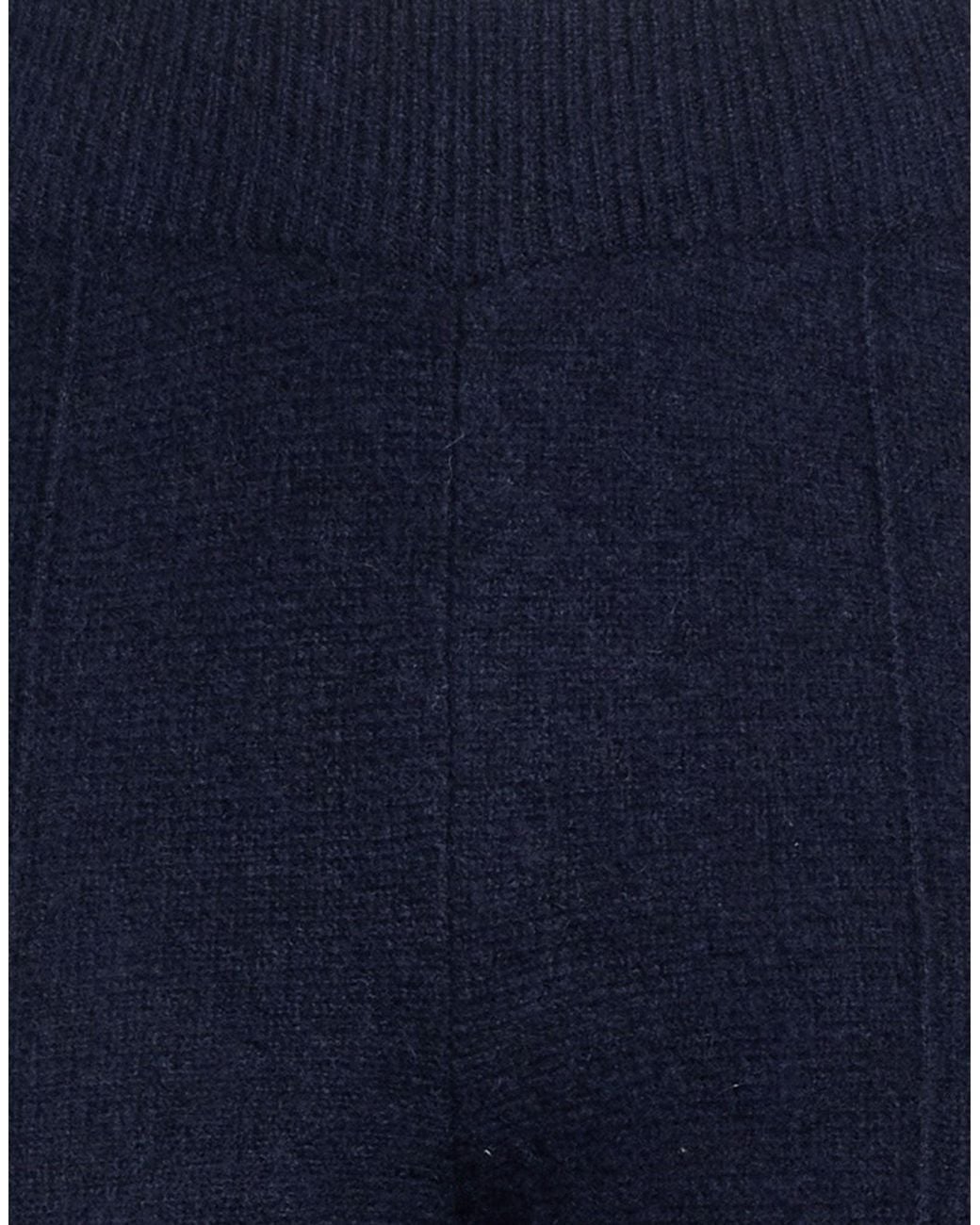 Alanui Blue Pants Cashmere, Silk, Polyester