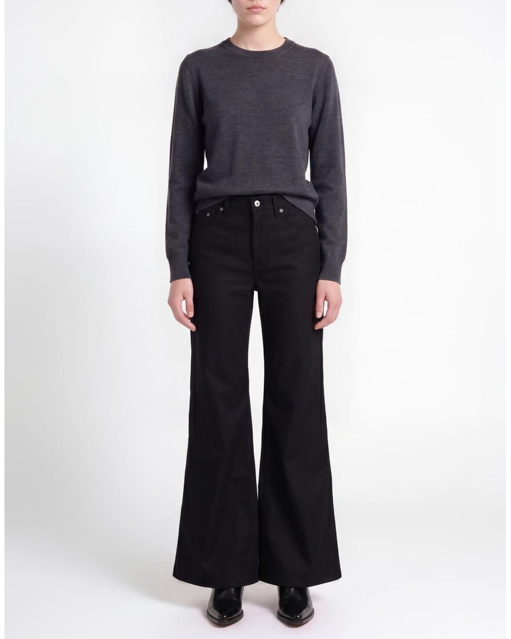 Department 5 Black Pants Polyester, Viscose, Elastane
