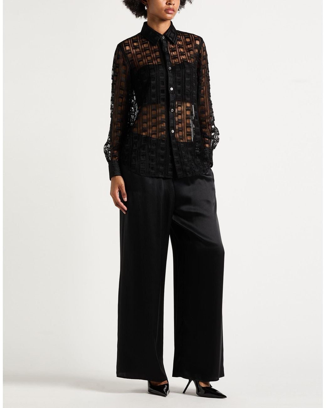 Comme des Garçons Black Shirt Rayon, Nylon, Cotton