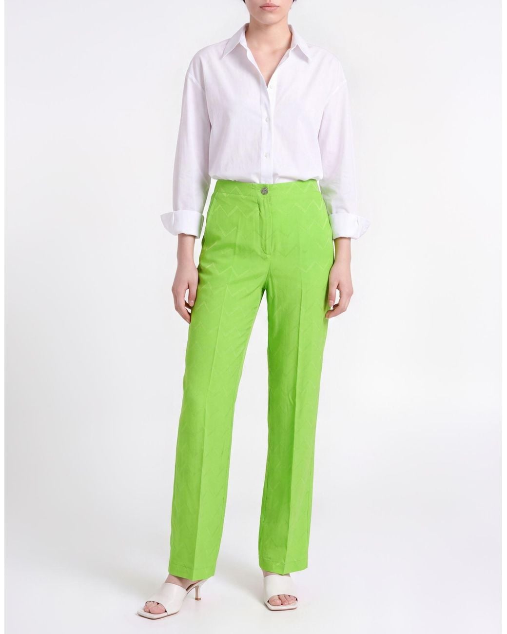 SEVENTY VENEZIA Green Trouser