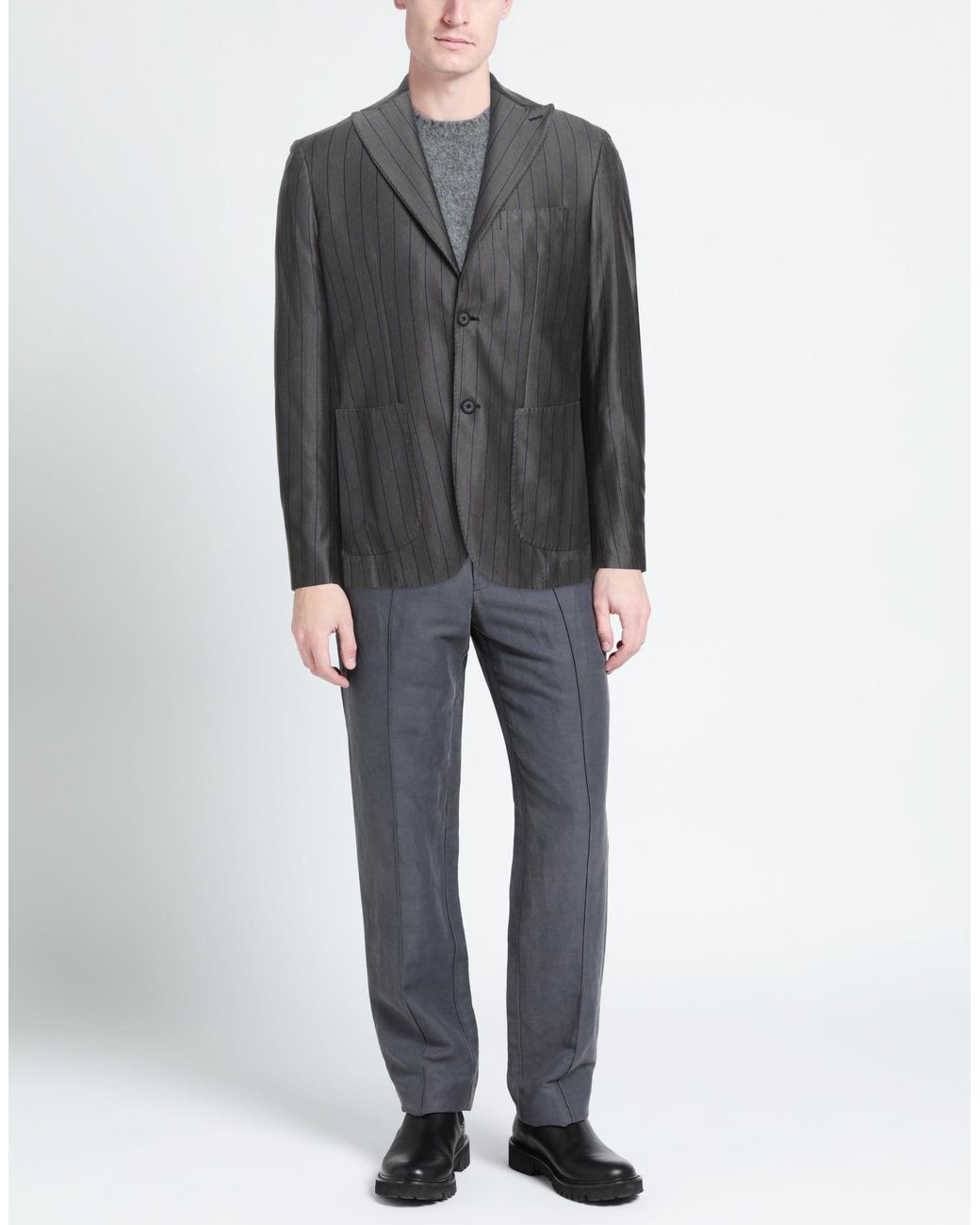TWENTY-ONE by ANTONIO CARNEVALE Gray Blazer for men