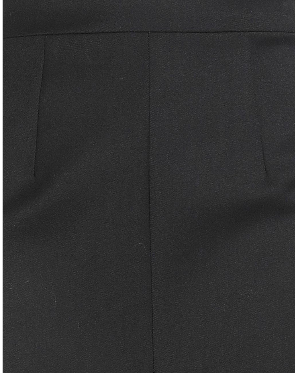 Nineminutes Black Midi Skirt Polyester, Viscose, Elastane