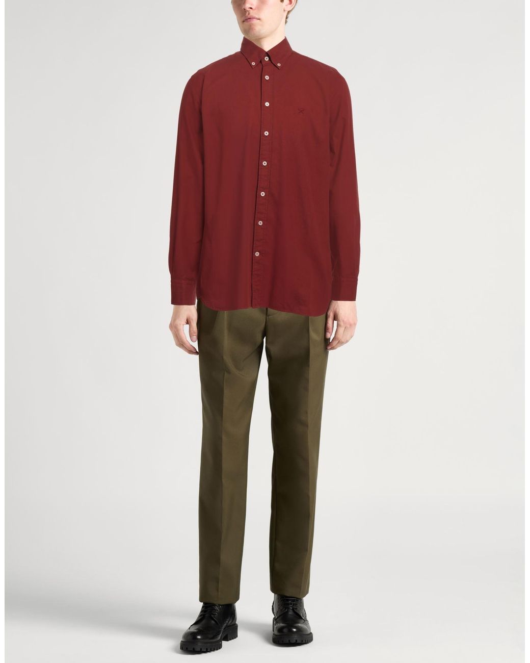 Hackett Red Shirt Cotton for men
