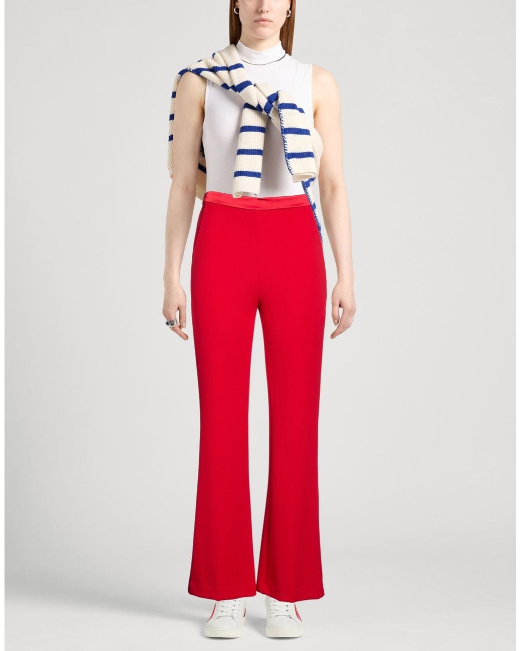 ViCOLO Red Pants Polyester, Elastane