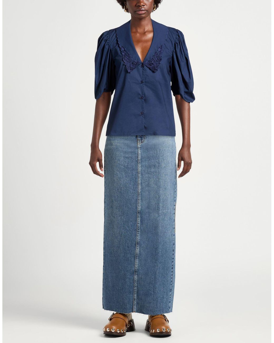 WEILI ZHENG Blue Shirts