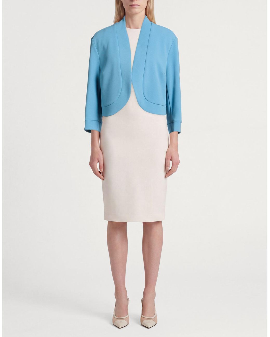 Rinascimento Blue Azure Jacket Polyester, Elastane