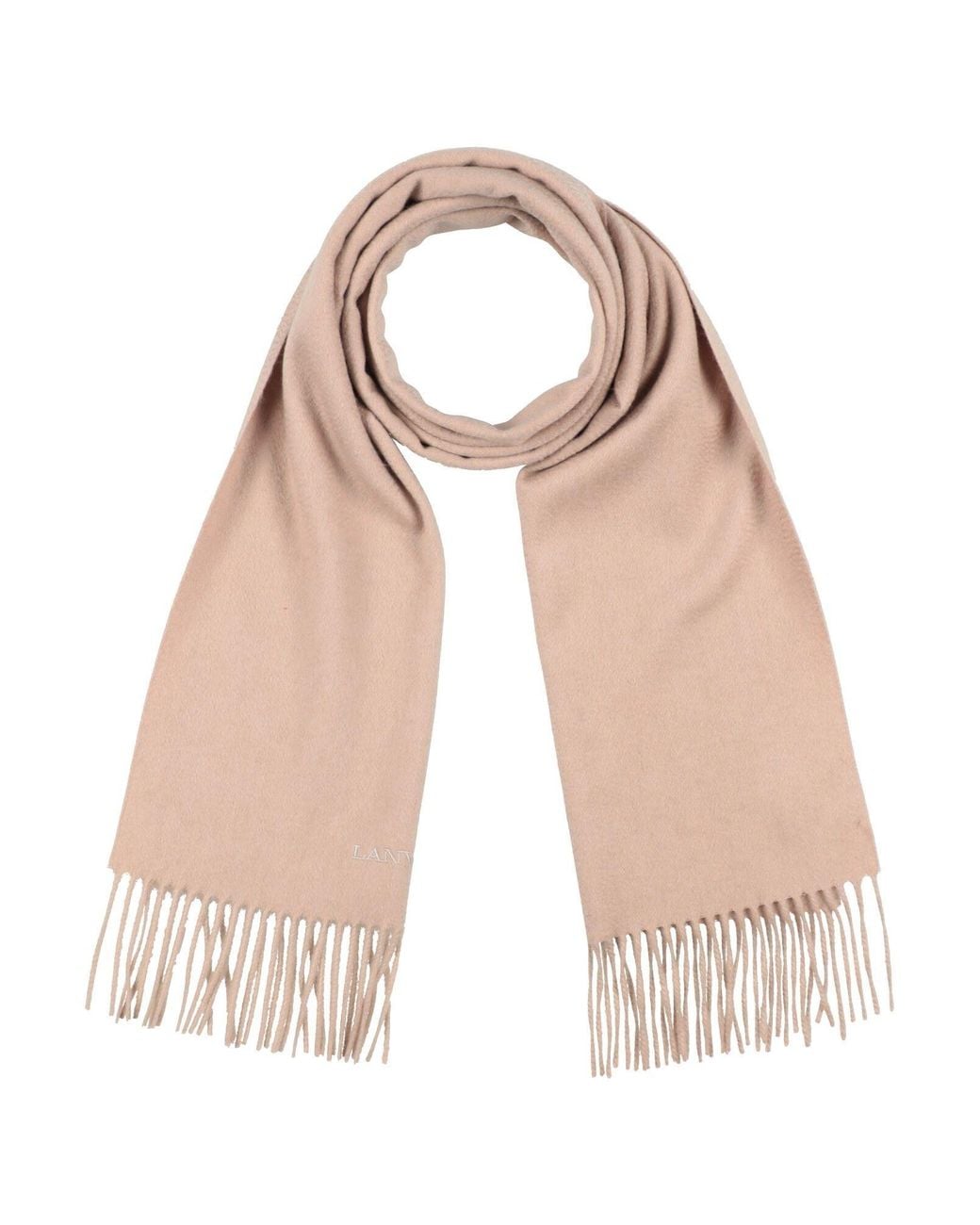 Lanvin Natural Scarf Cashmere