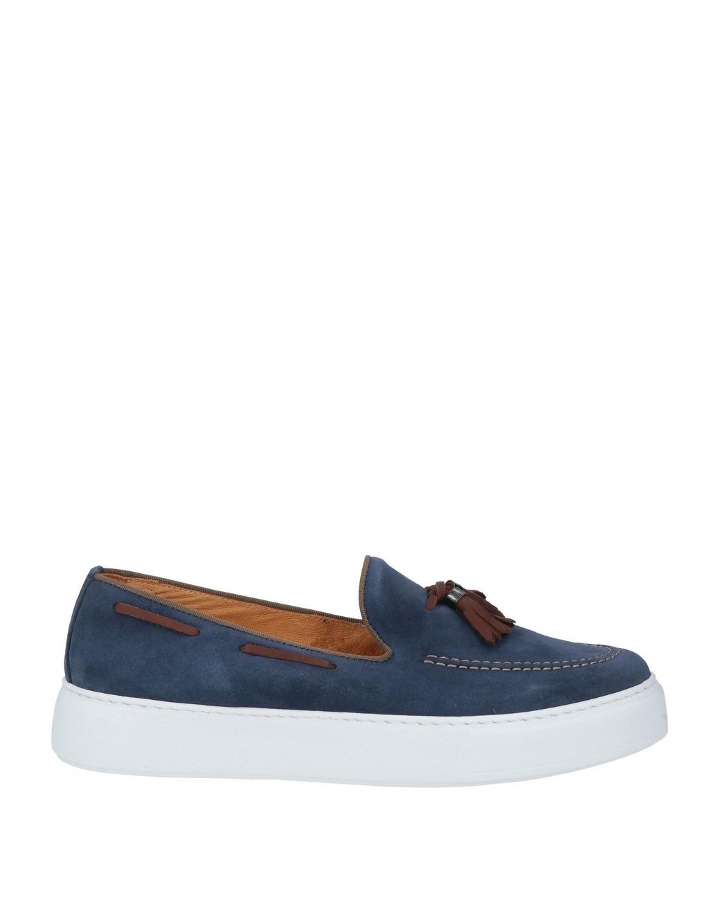 AGOSTINO DIANA Blue Loafers Leather for men