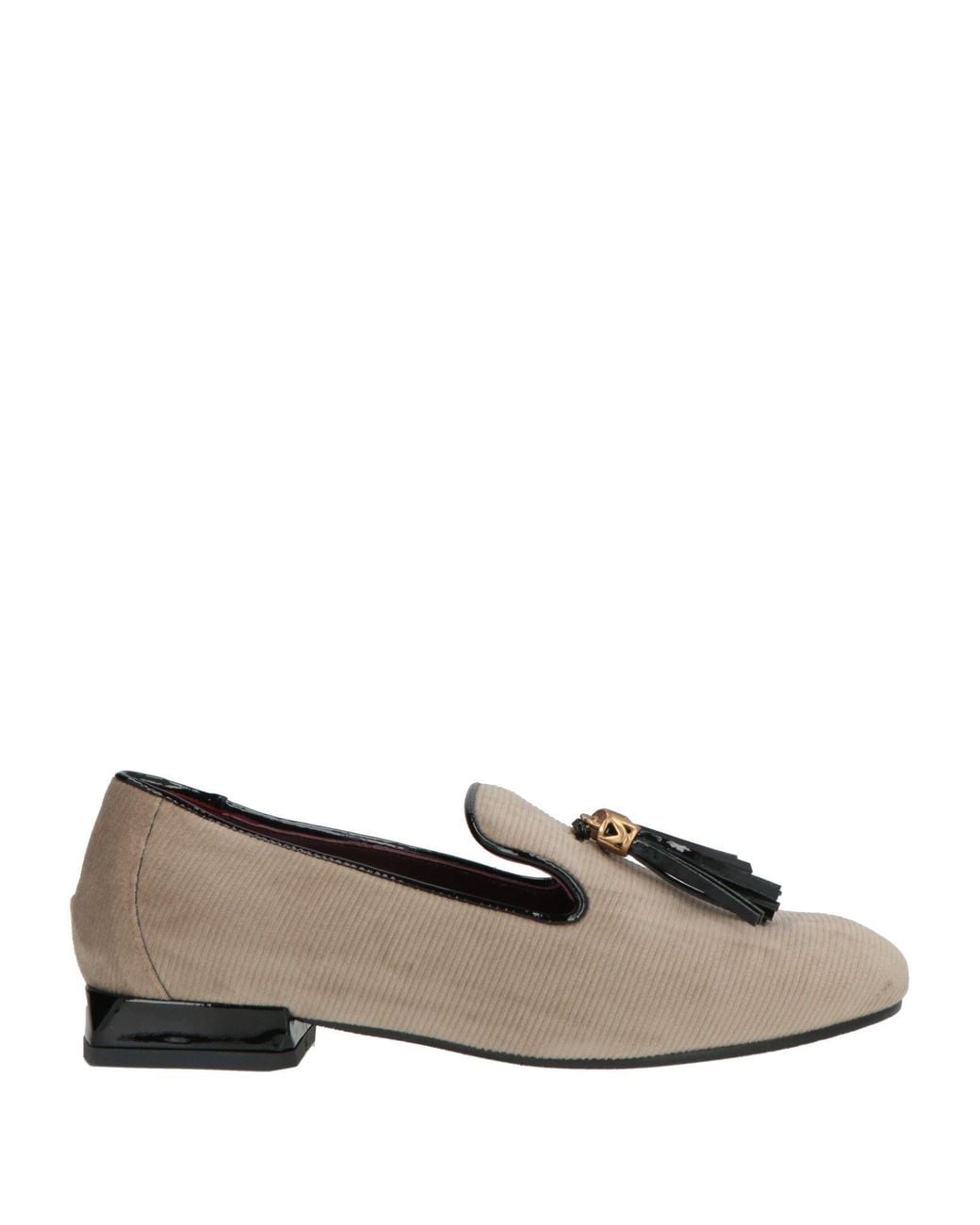 Lorenzo Mari Gray Loafers Textile Fibers