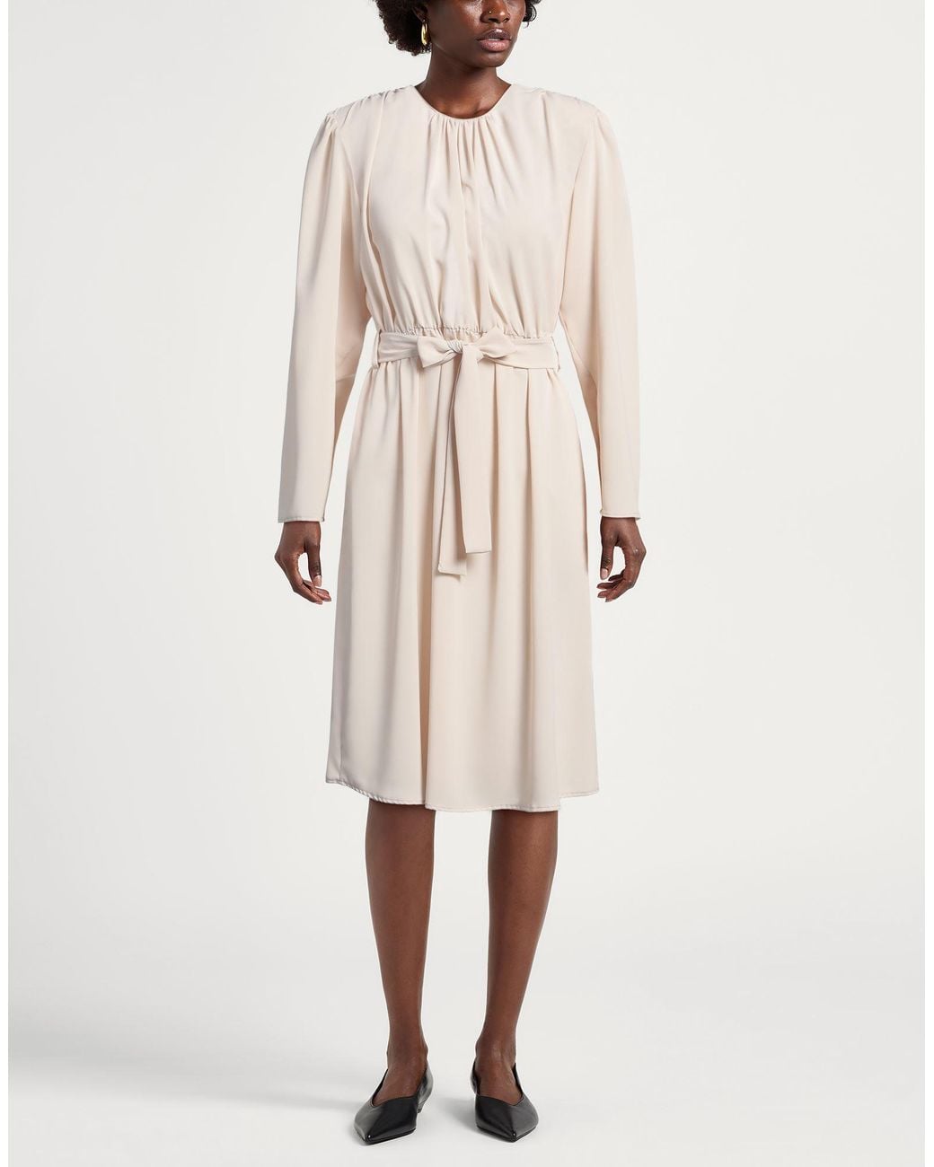 Toy G. Natural Midi Dress Polyester