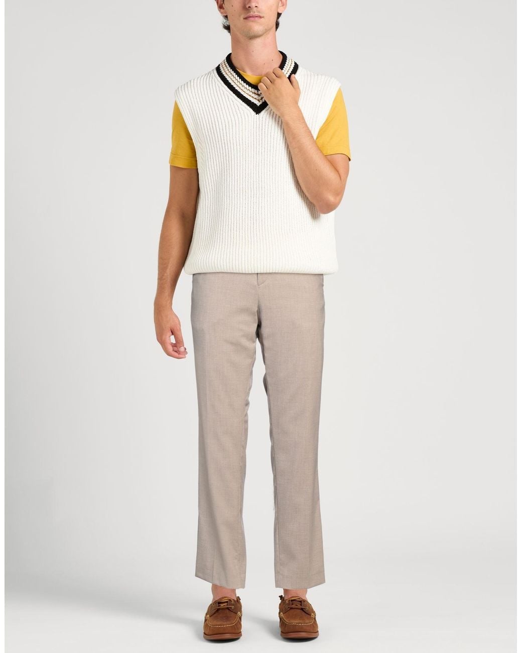 SELECTED Natural Pants Polyester, Wool, Viscose, Elastane for men