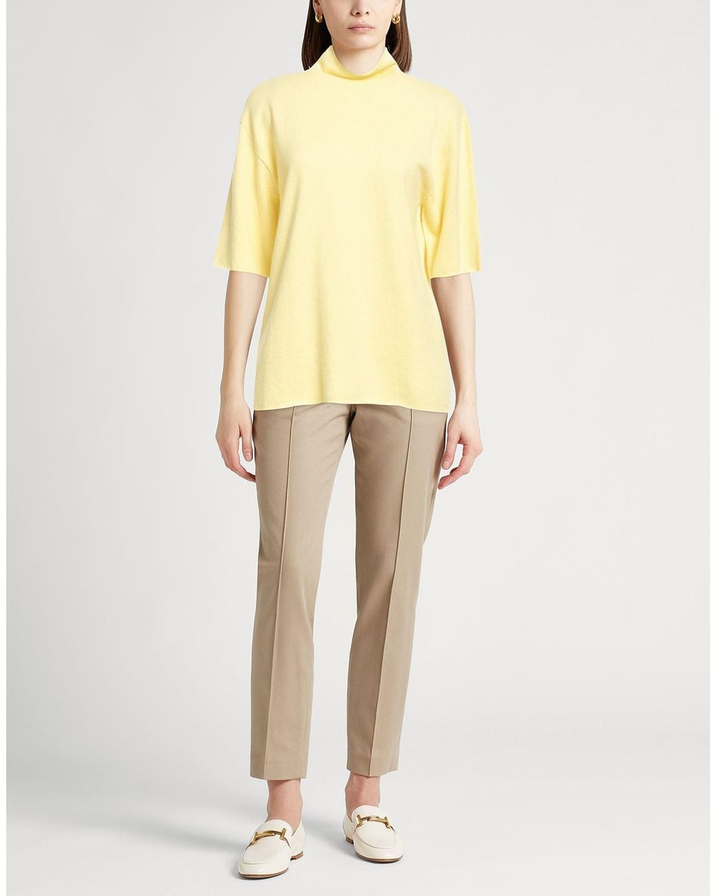 Jil Sander Yellow Turtleneck